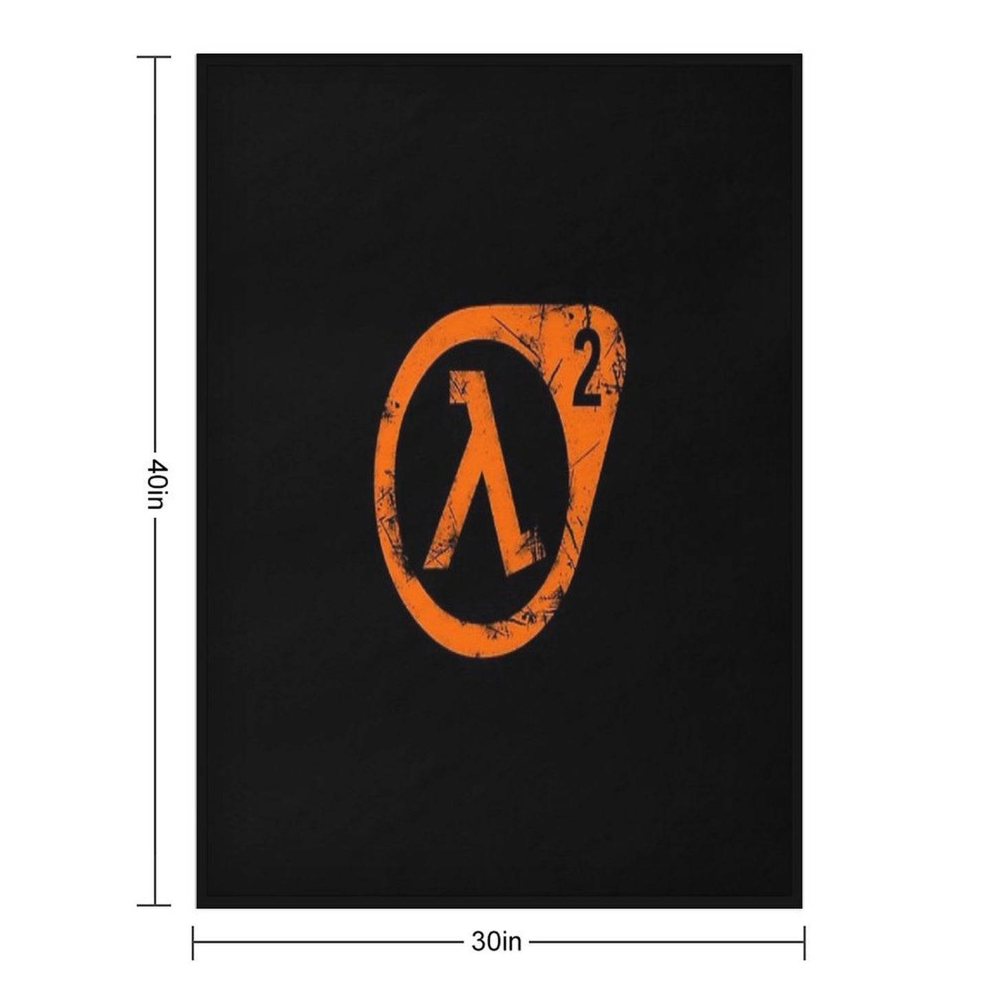 HL2 Orange Throw Blanket