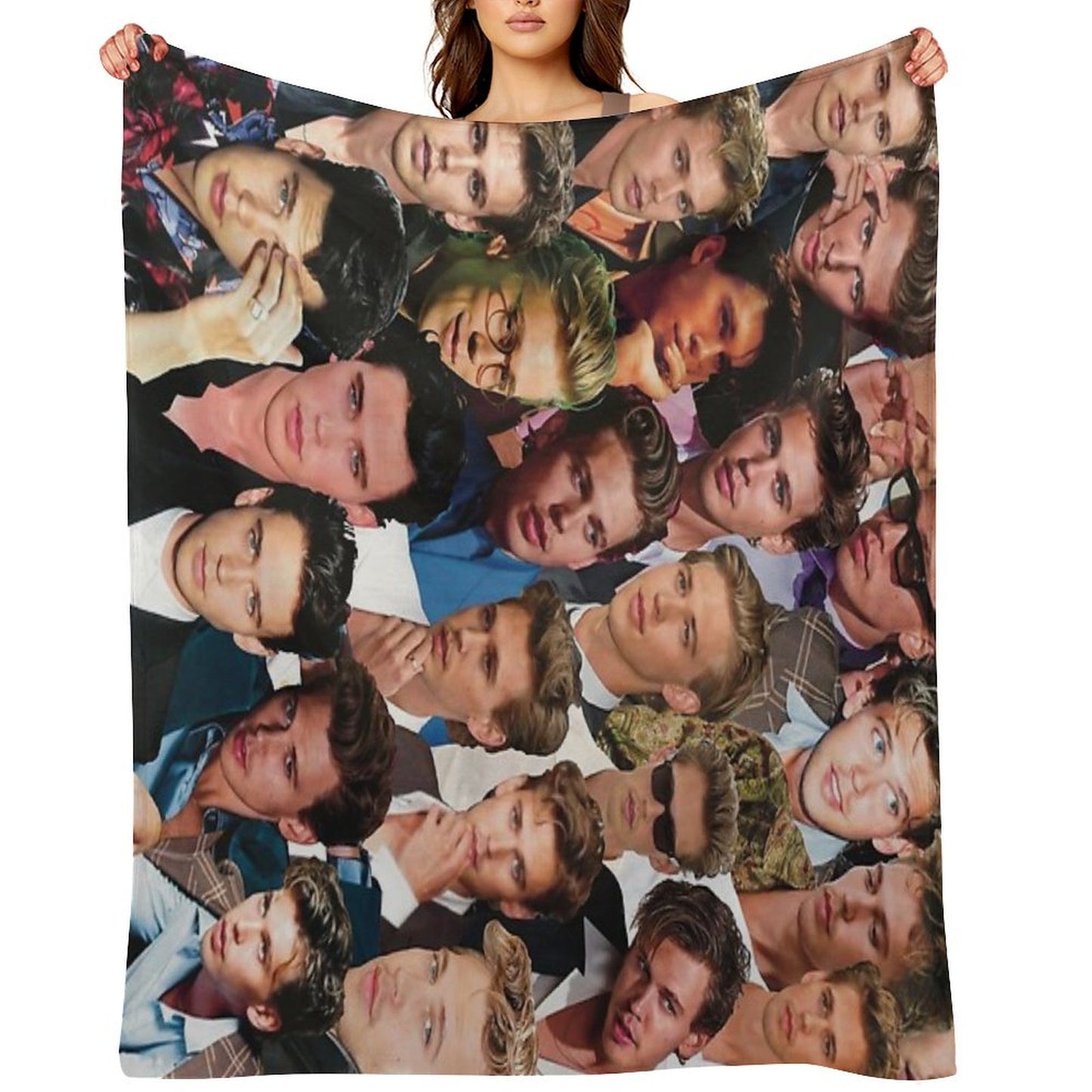 Austin Butler Photo Collage Throw Blanket