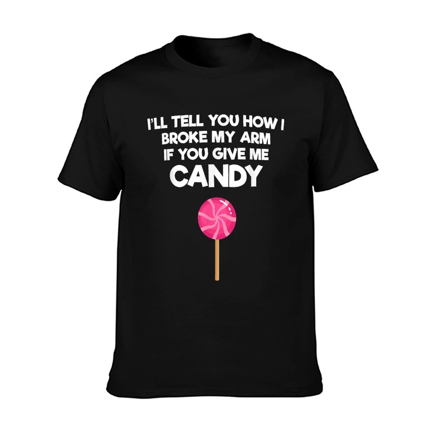 Broken Arm Story for Candy Injury Recovery Funny T-Shirt
