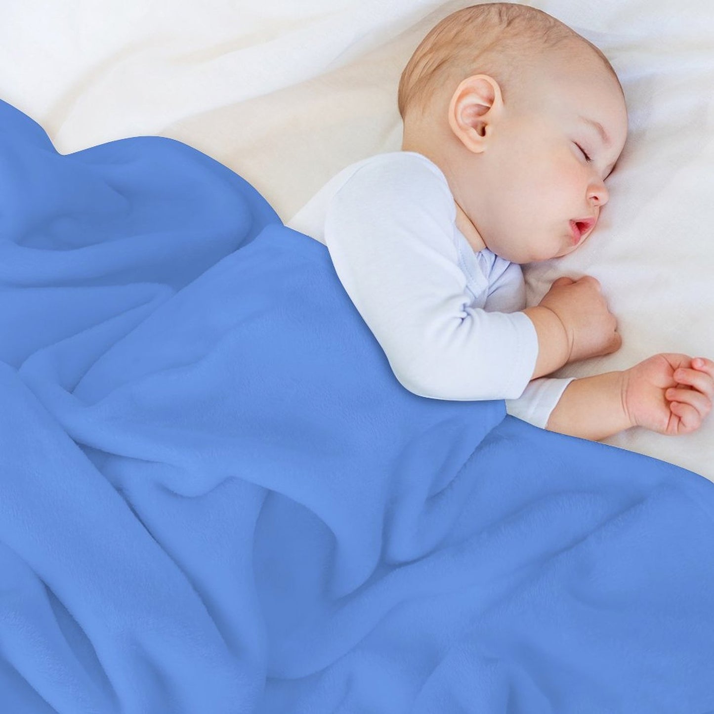 Cornflower Blue Throw Blanket