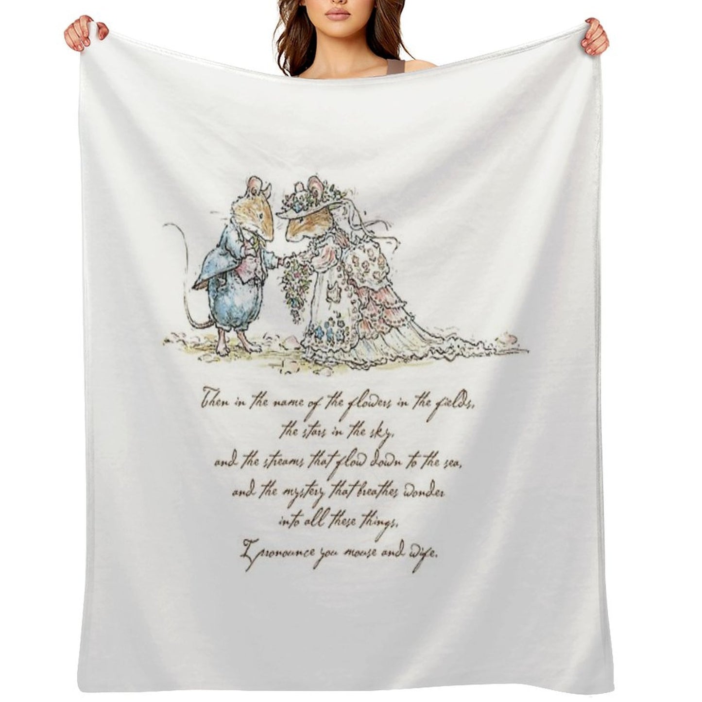 I Pronounce You Mouse And Wife Throw Blanket