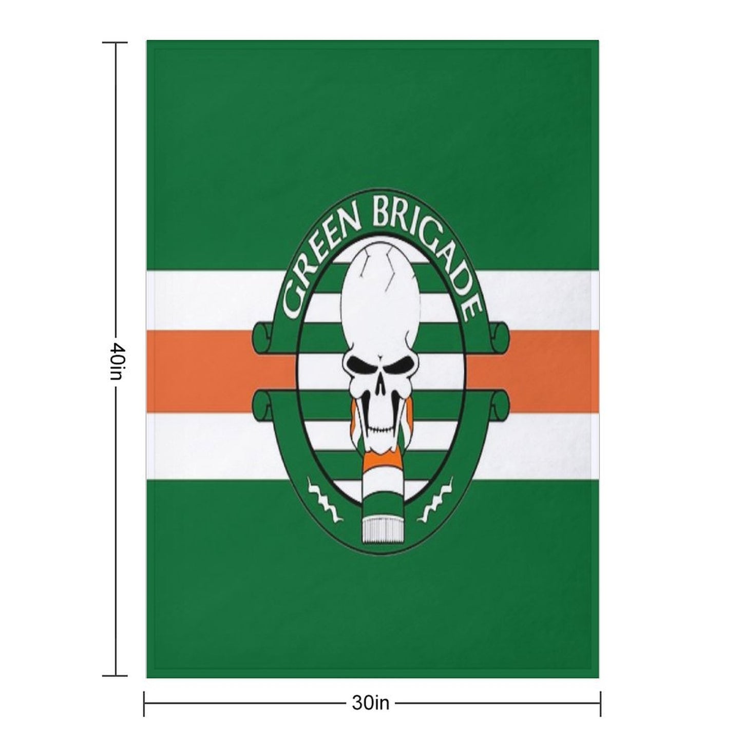 Green Brigade Throw Blanket