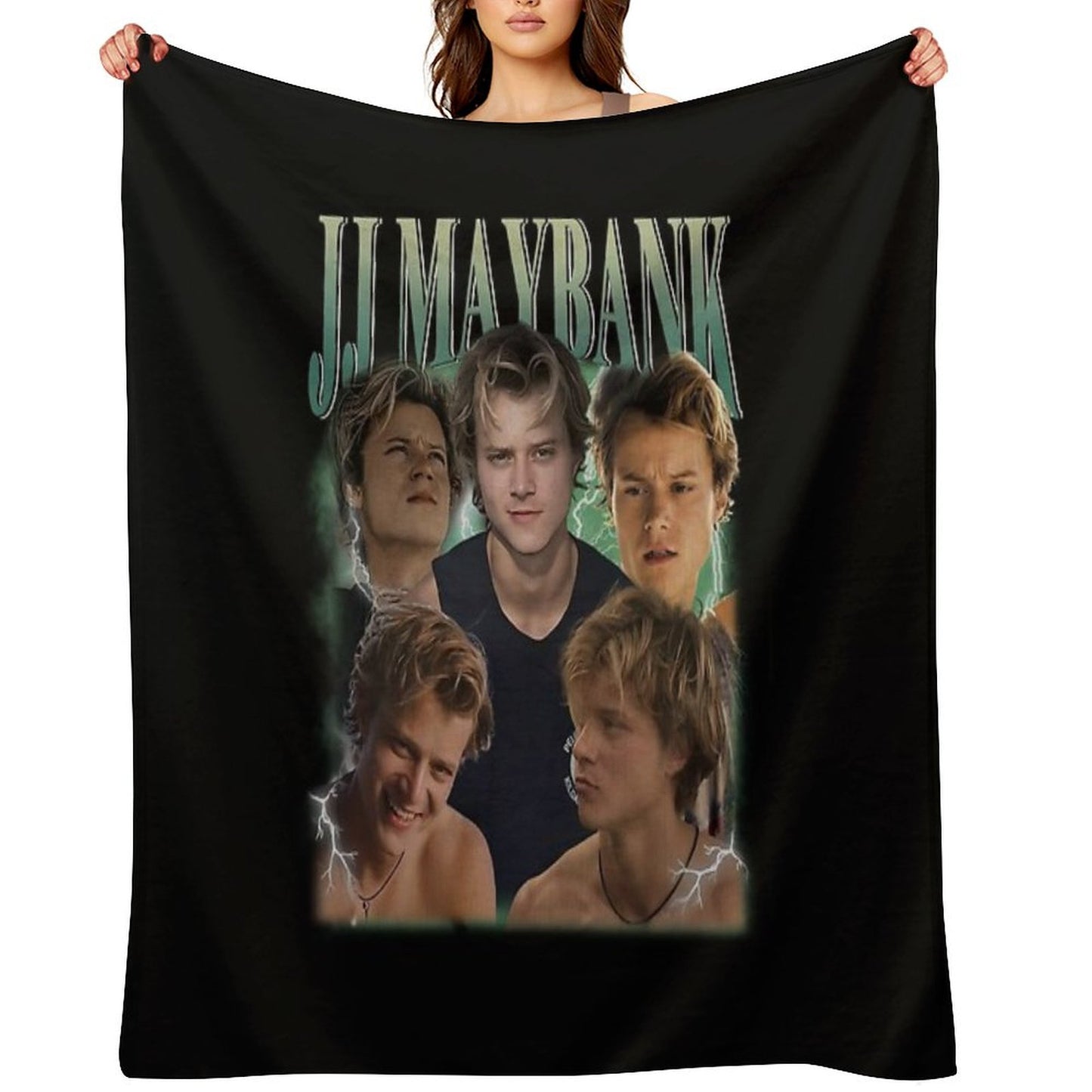 Retro JJ Maybank Vintage Bootleg 90s Style Throw Blanket