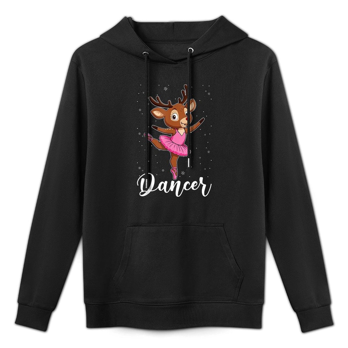 Ballet Dancer Reindeer Ballerinas Christmas PJS Women Girls Easy Care Hoodie