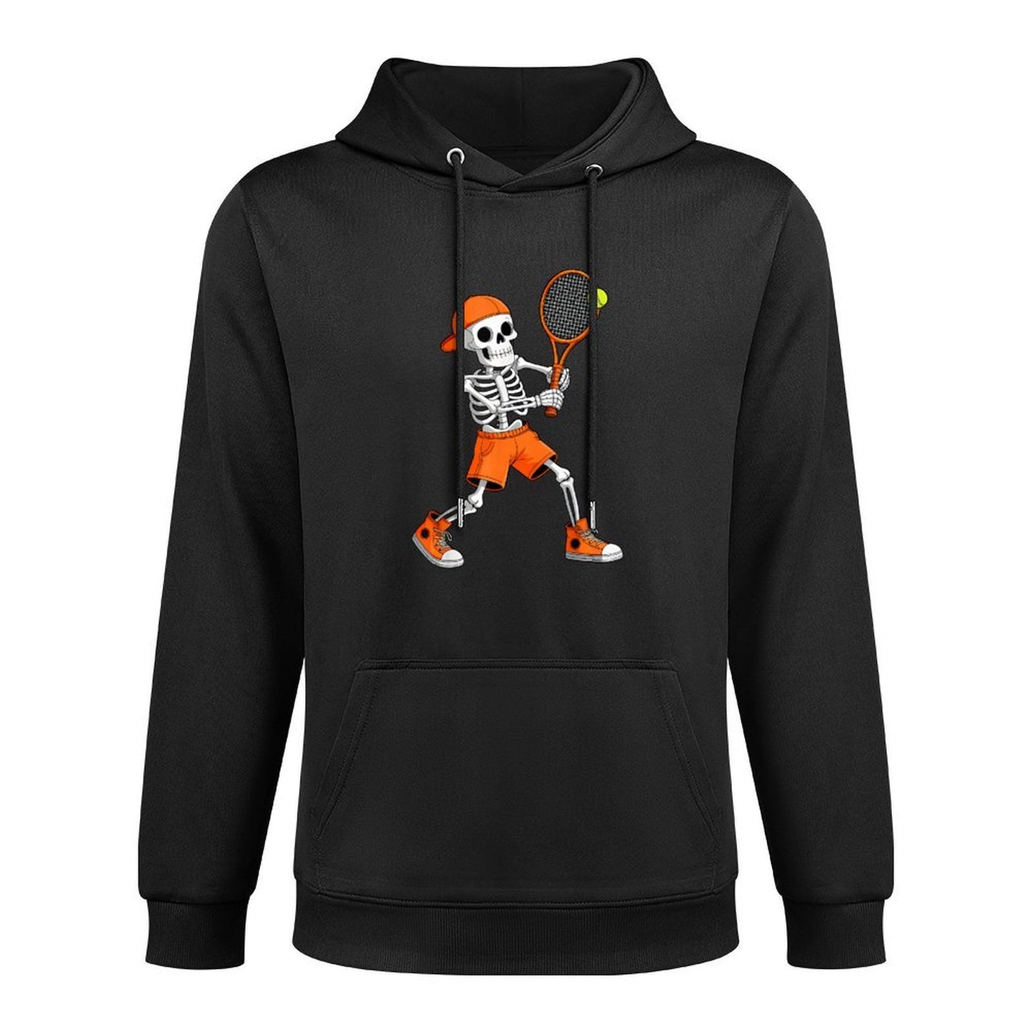 Funny Skeleton Play Tennis Halloween Costume Boys Men Kids Adjustable Hood Hoodie