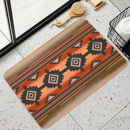 Canyon Navajo Rust Bath Mat