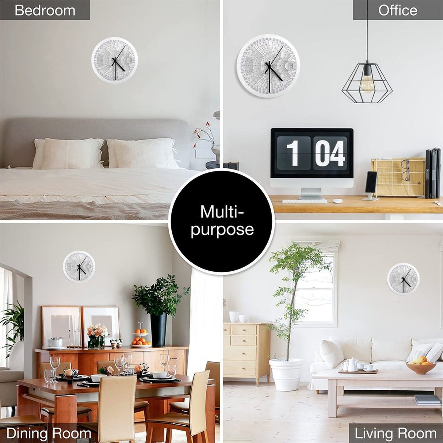 An Impedance Smith Chart (with No Data Plotted) Wall Clock