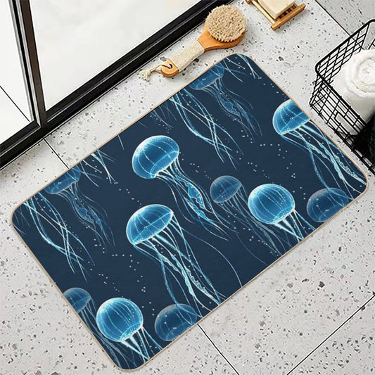 Glowing Jellyfish Bath Mat