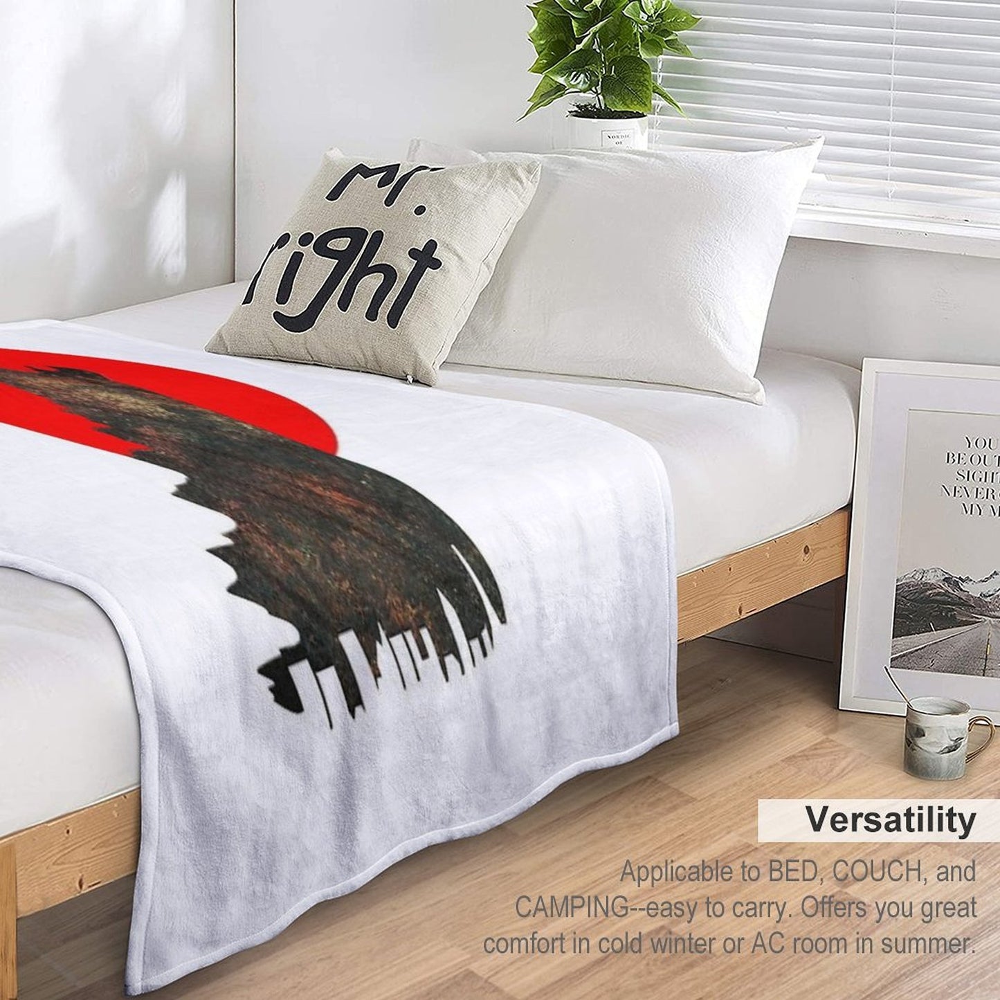 Gojira Japan Throw Blanket