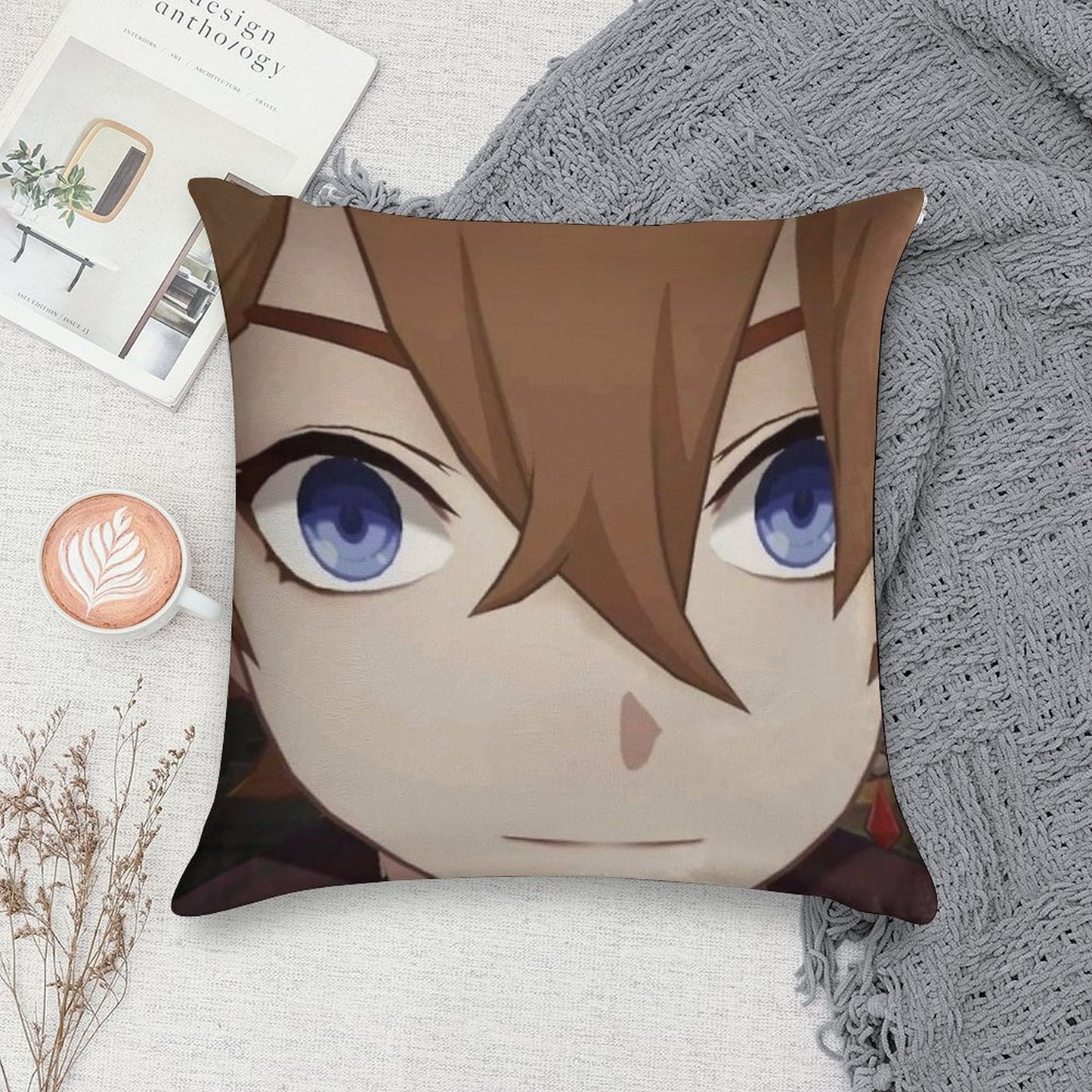 Childe Genshin Impact Soft Skin-Friendly Throw Pillow