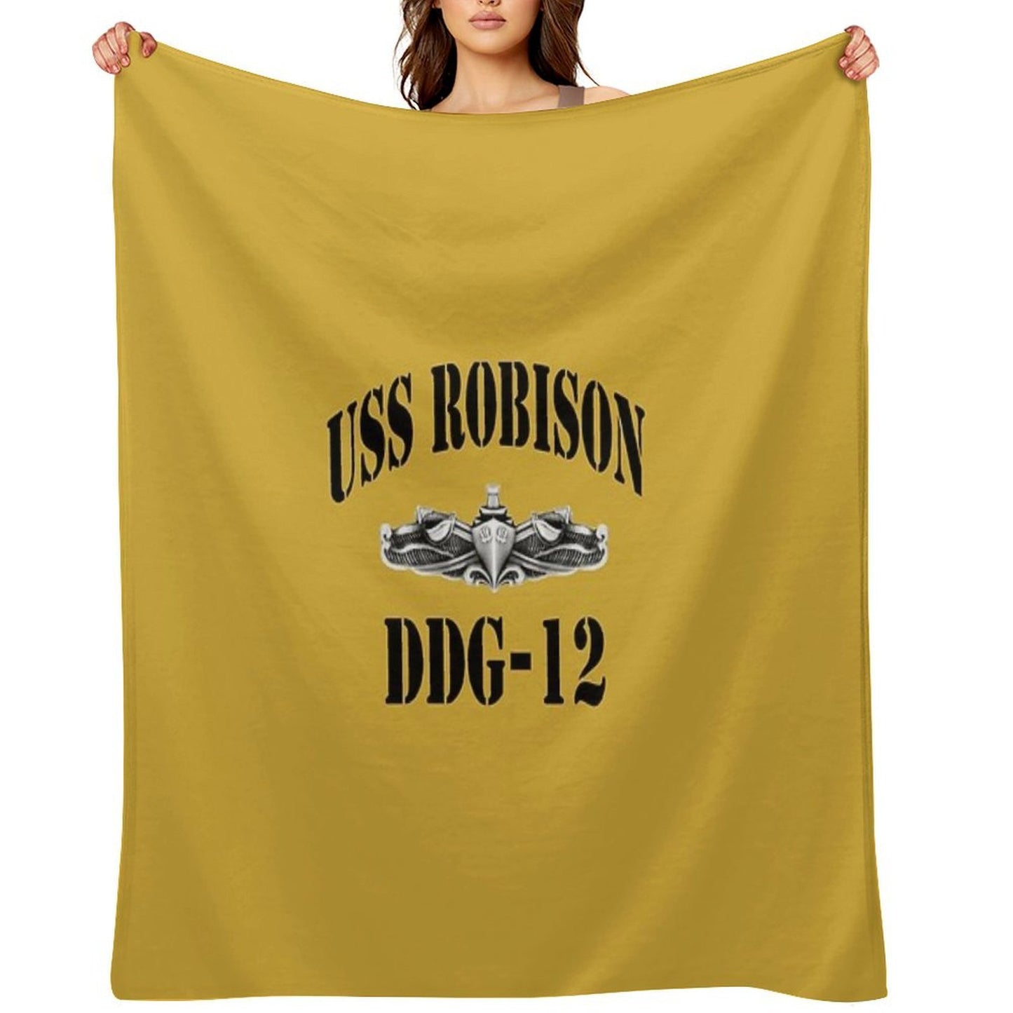 USS ROBISON (DDG-12) SHIP'S STORE Throw Blanket