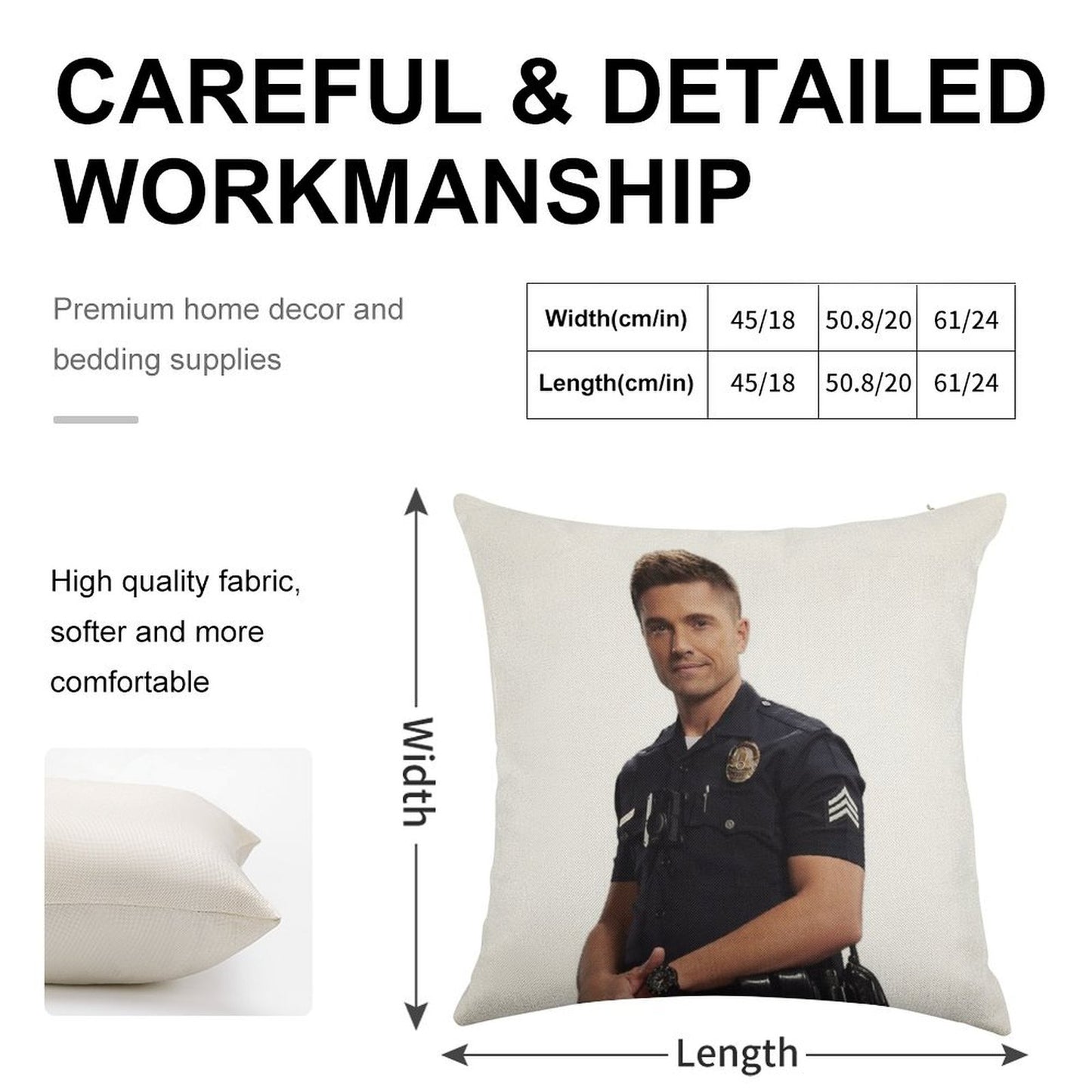 Tim Bradford Linen Throw Pillow Cover