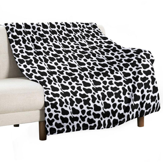 COW PRINT BACKGROUND Throw Blanket