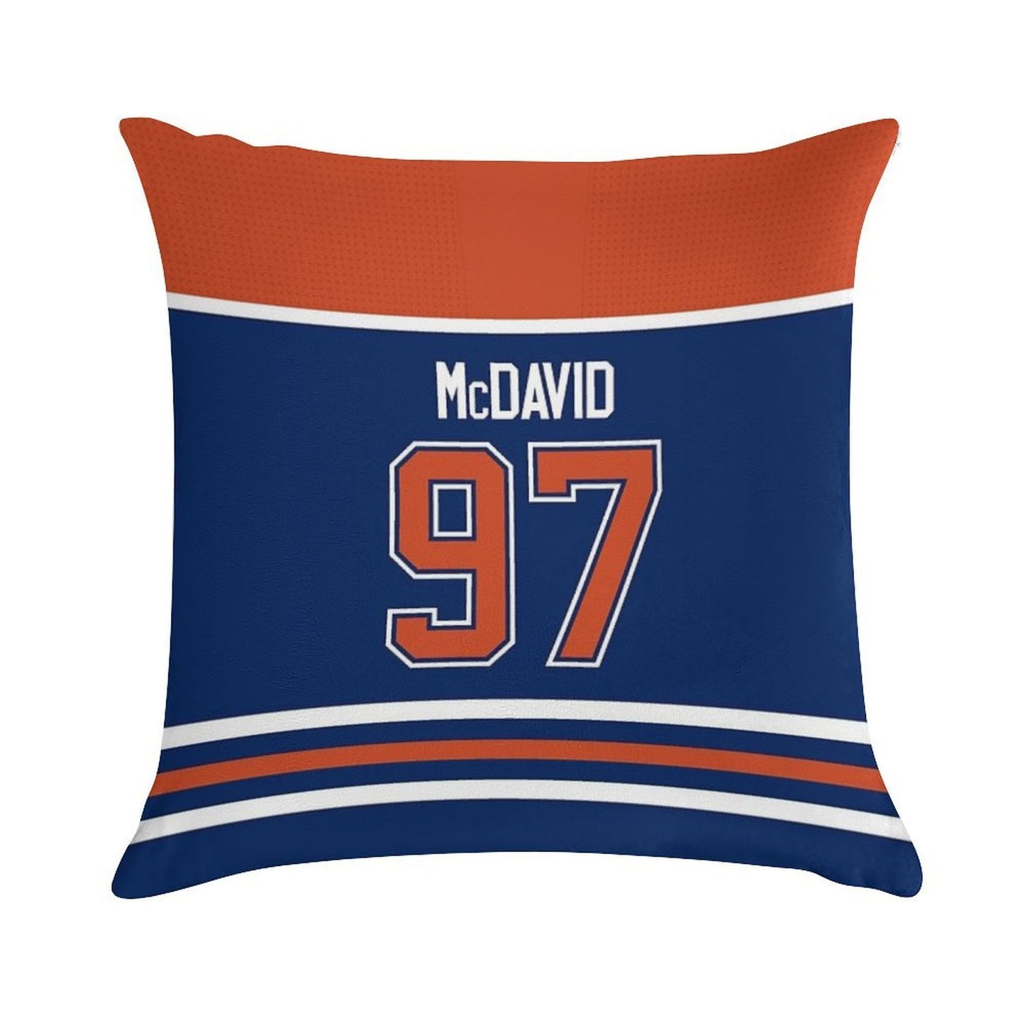Edmonton Oilers Connor McDavid Home Jersey Back Phone Case Soft Fade-Resistant Throw Pillow