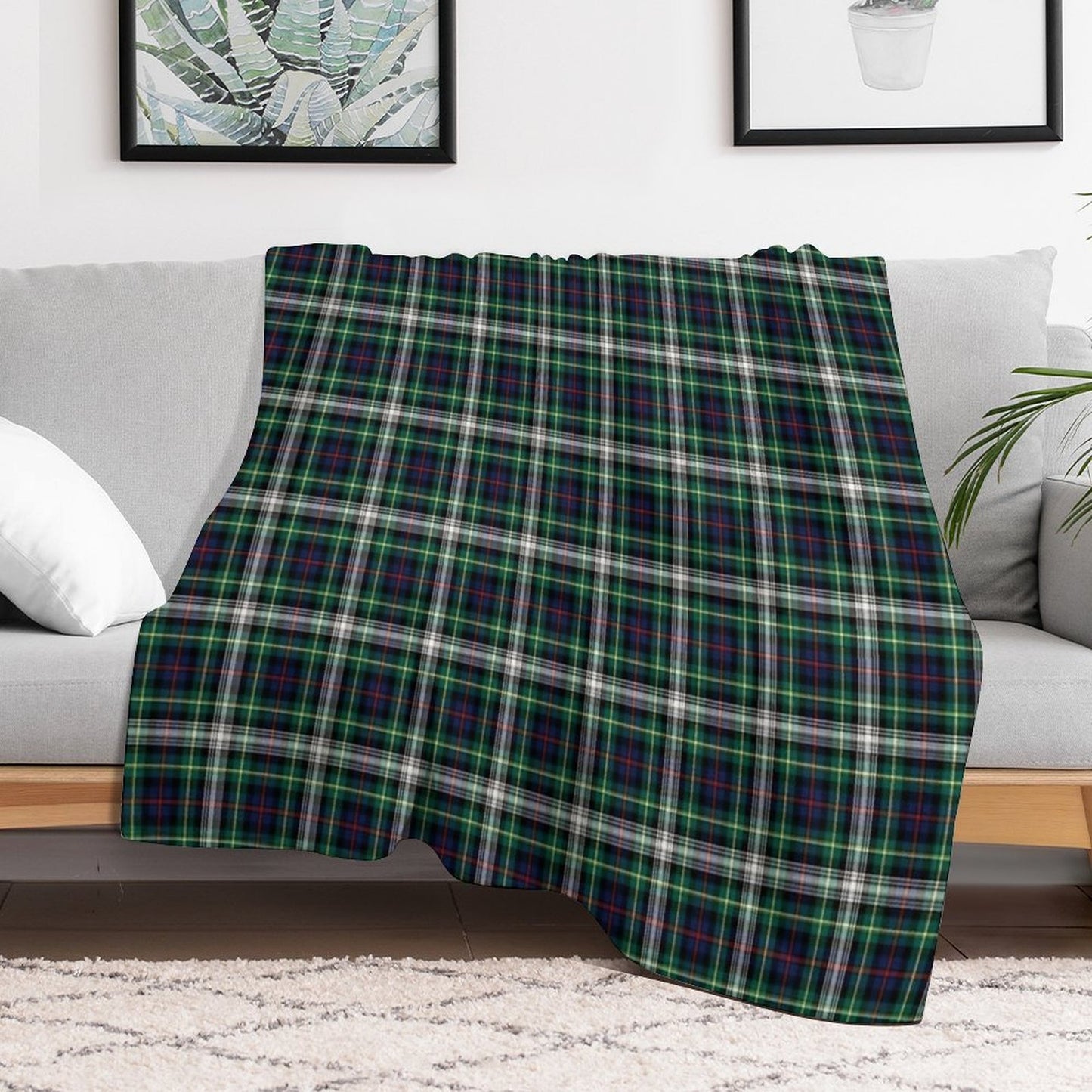 Clan Farquharson Dress Tartan Throw Blanket