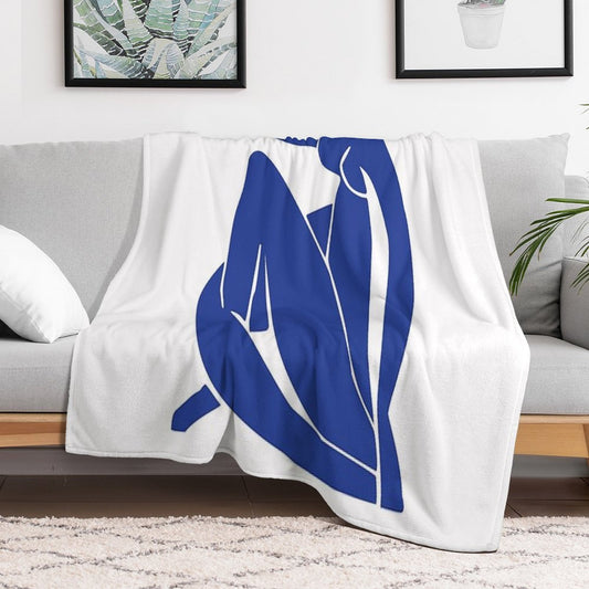 Henri Matisse - Nu Bleu II (Blue Nude) - The Cut Outs Throw Blanket