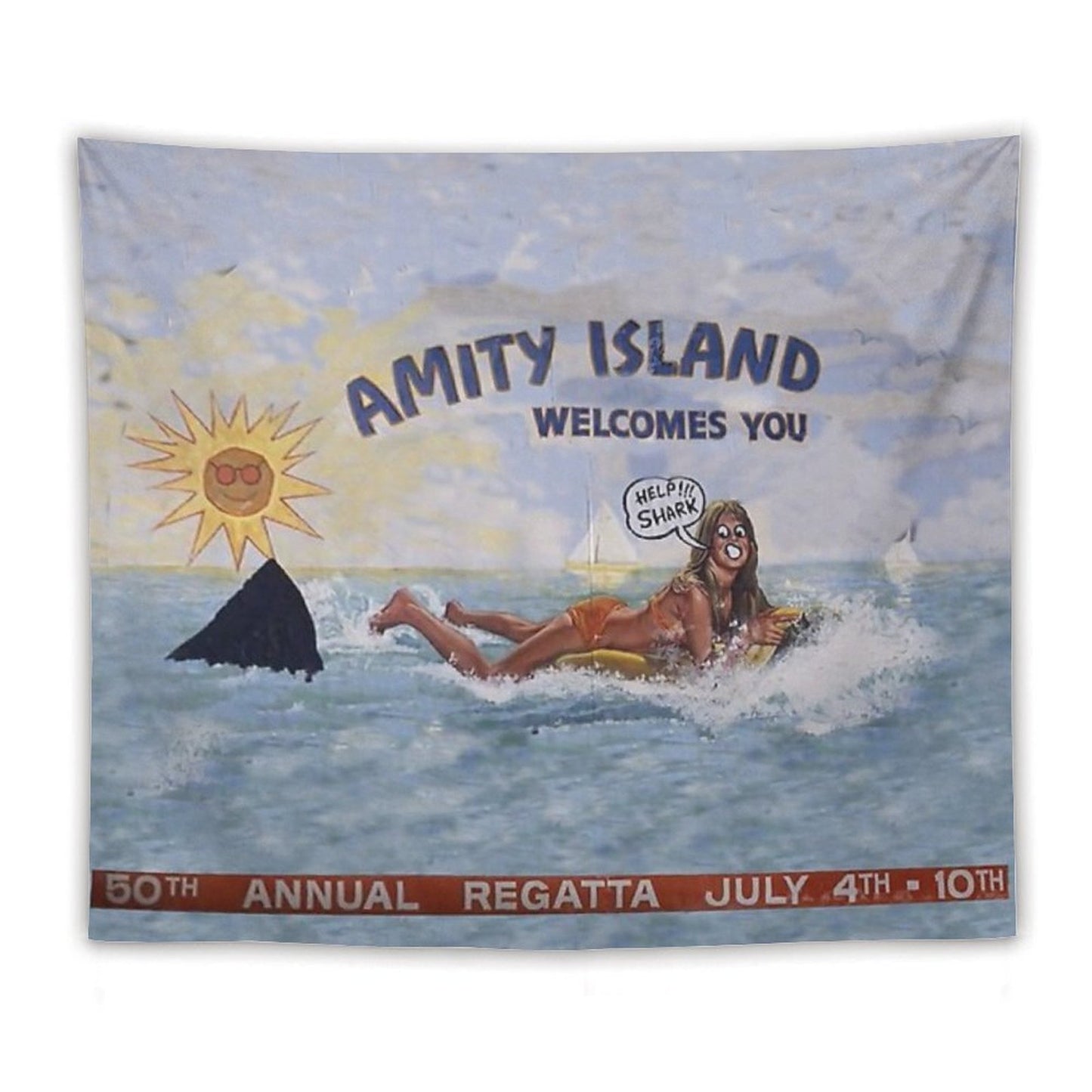 Welcome To Amity Island Tapestry