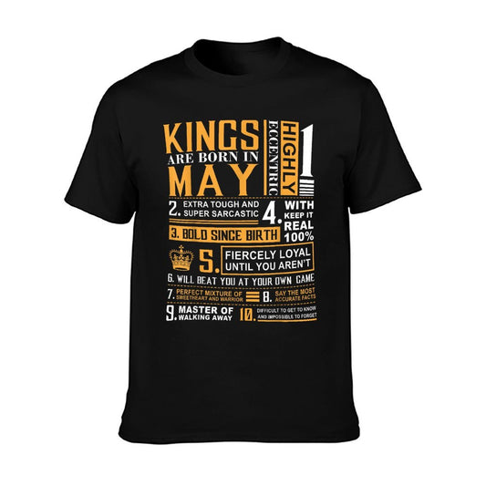 May Birthday Gifts - Kings Are Born In May T-Shirt