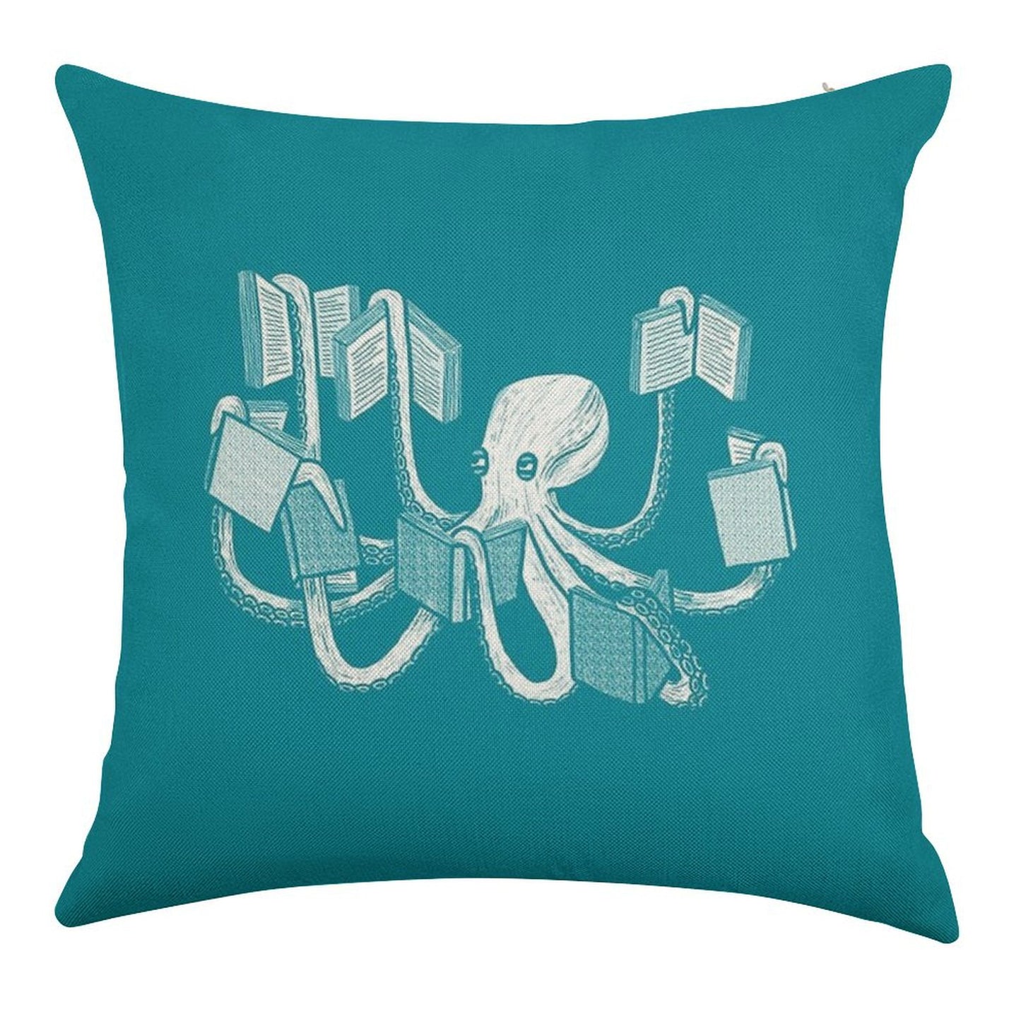 Armed With Knowledge Linen Throw Pillow Cover
