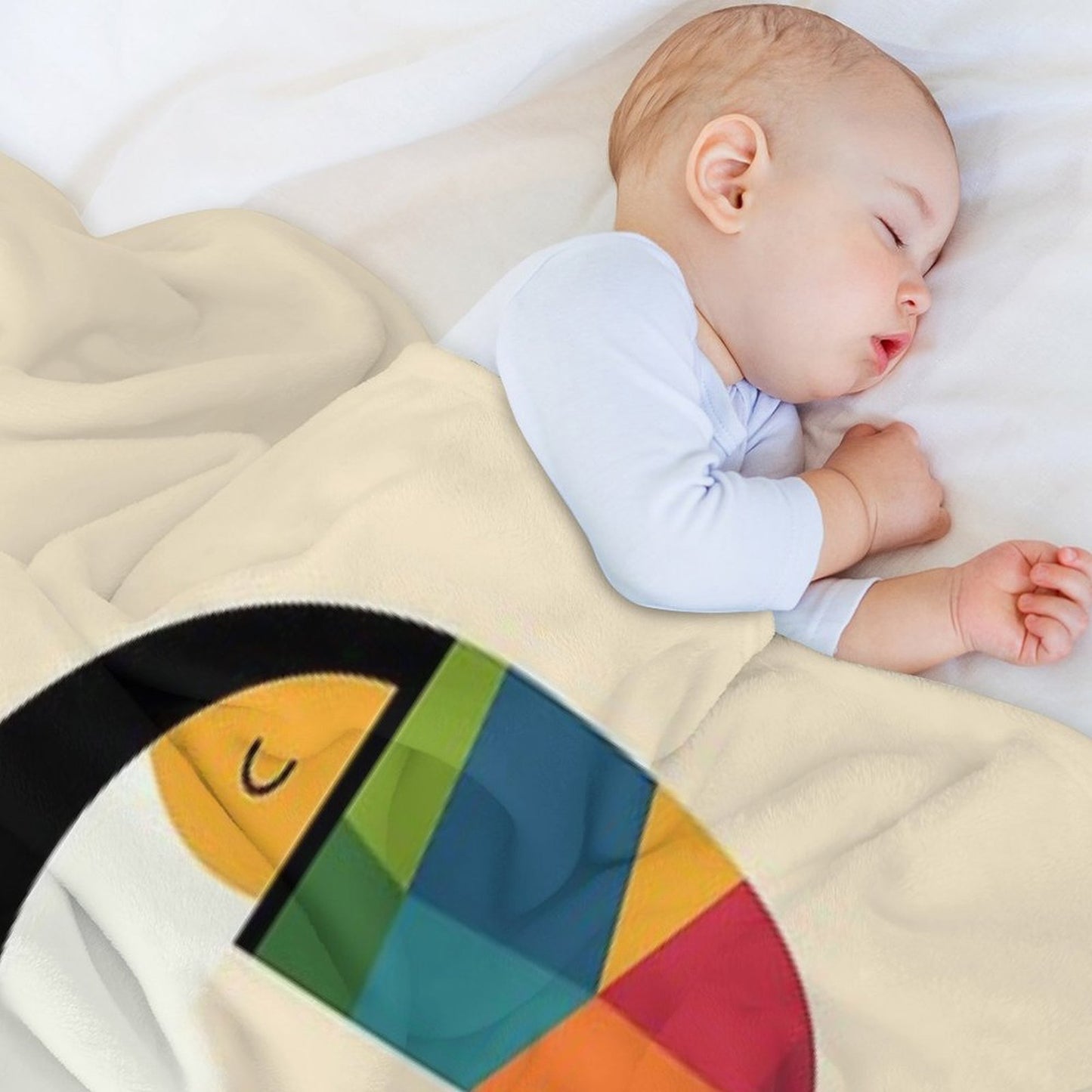 Rainbow Toucan Throw Blanket