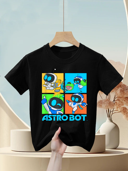 Astro Bot Rescue Mission Fighting Pose Video Game Kids T-Shirt
