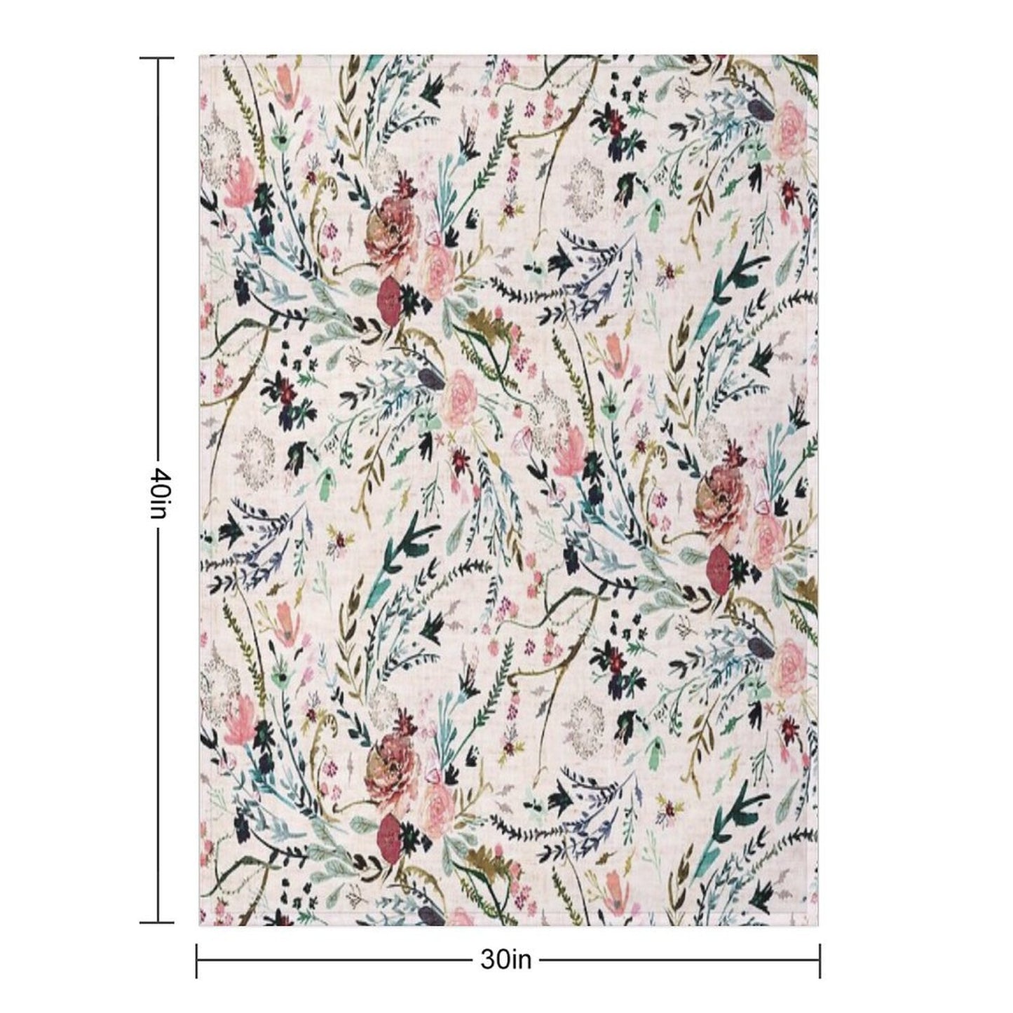 Fable Floral Throw Blanket