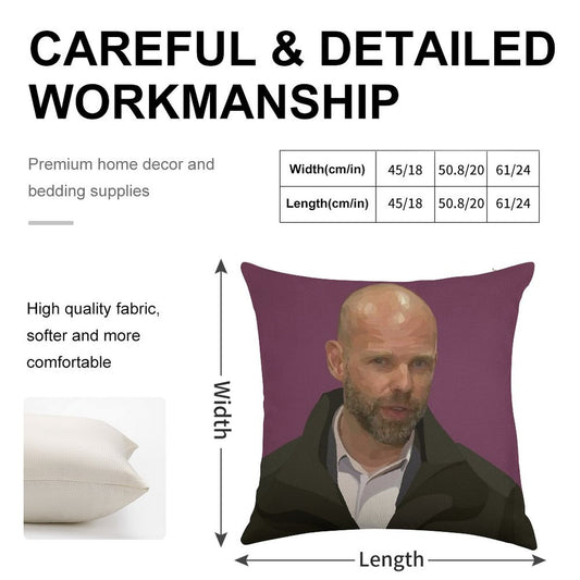 Jeroen Weimar – Victoria’s Commander of The Pandemic Response Linen Throw Pillow Cover