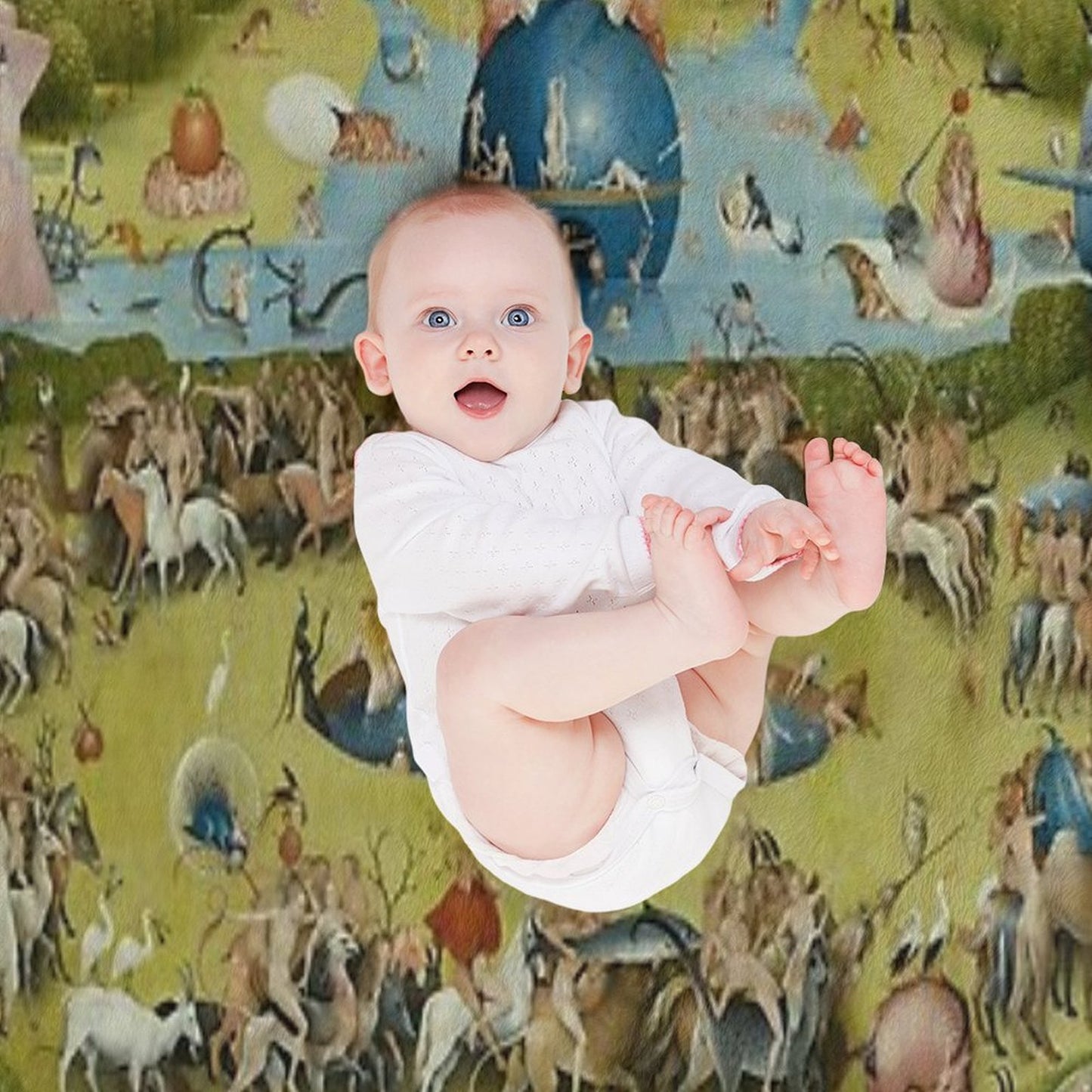 The Garden of Earthly Delights - Hieronymus Bosch Throw Blanket