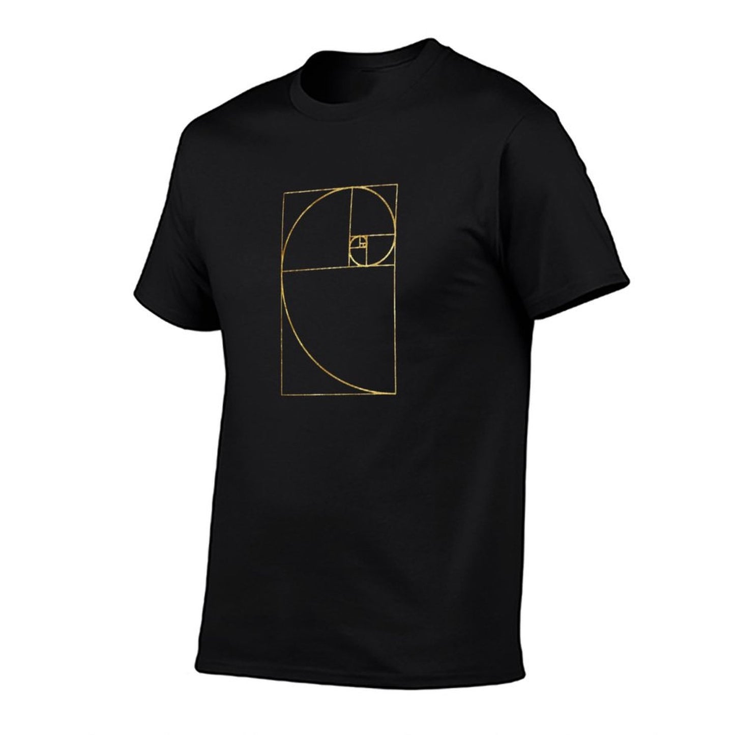 Golden Ratio Sacred Fibonacci Spiral Heathered Texture T-Shirt