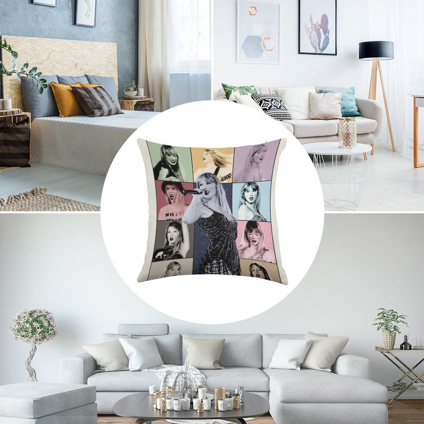섹시한 Sweet Linen Throw Pillow Cover