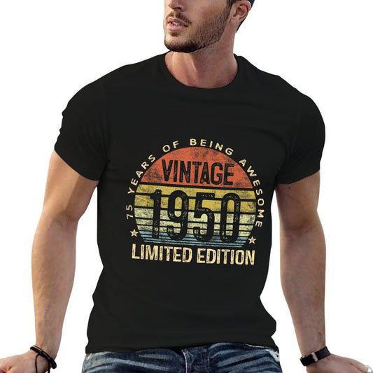 Vintage 1950 Limited Edition 75-Year-Old Gifts 75th Birthday T-Shirt