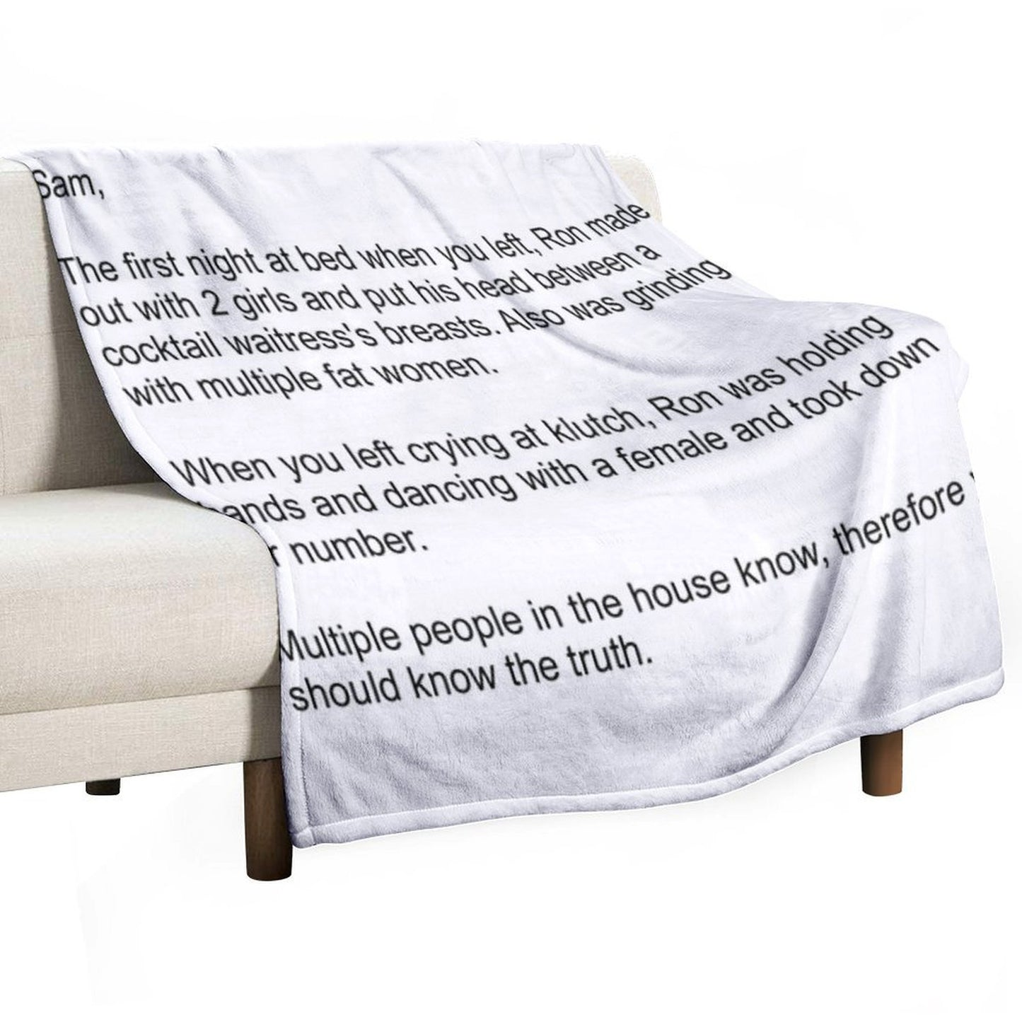 The Note Throw Blanket