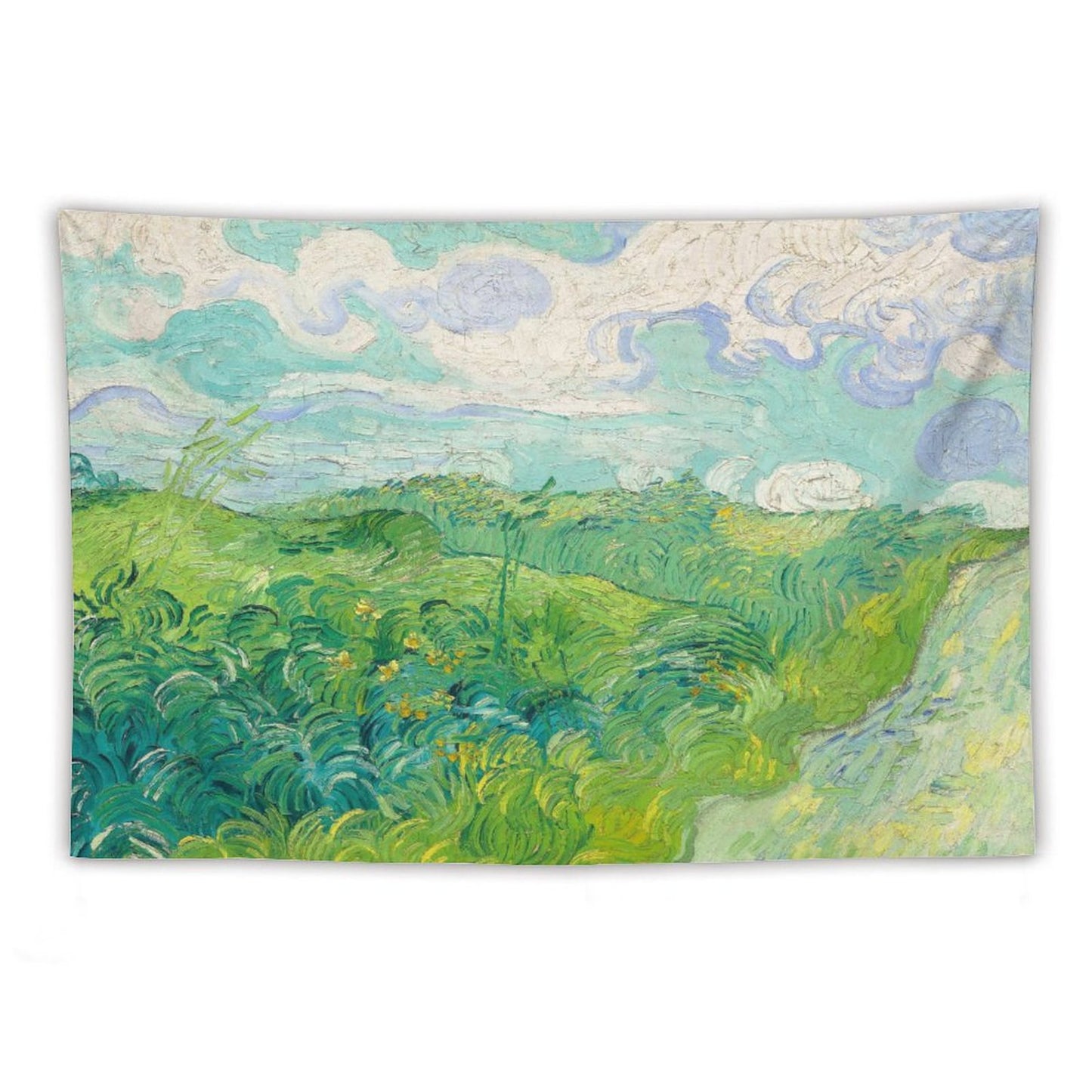 Van Gogh's Green Wheat Fields Tapestry
