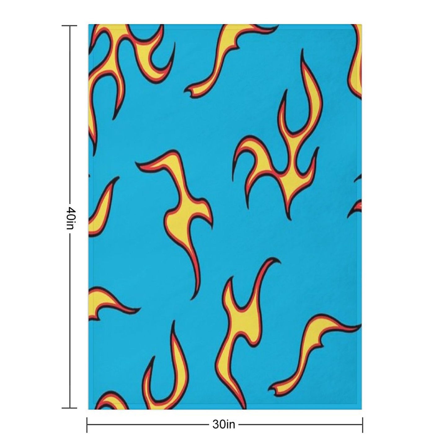 GOLFWANG Flames Throw Blanket