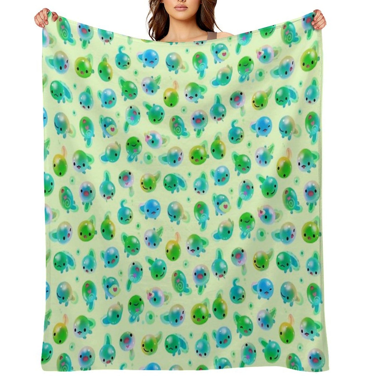 Candy Tadpole Throw Blanket