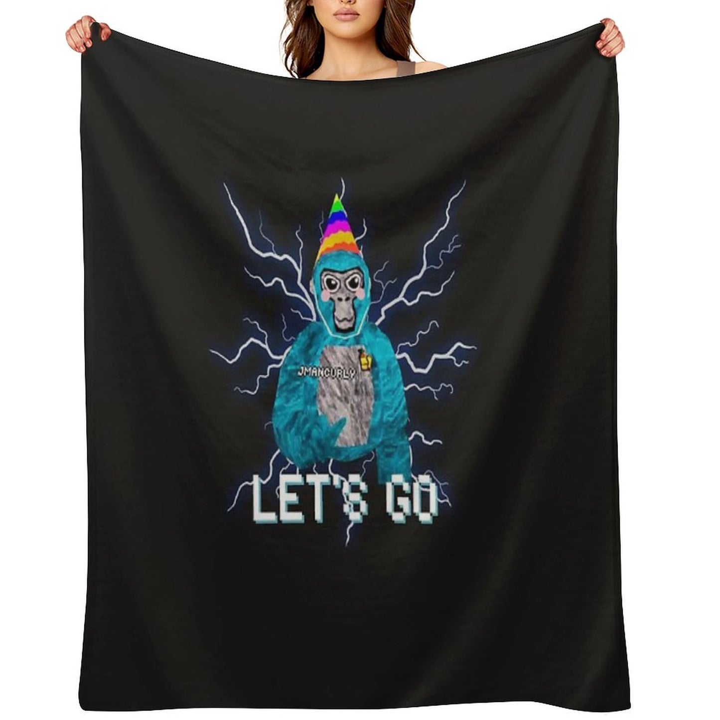 Gorilla Tag Jmancurly Monke Merch Throw Blanket