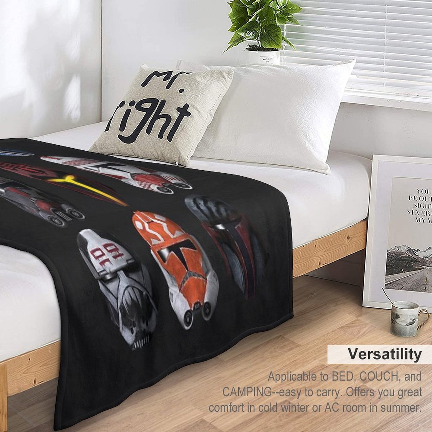 The Clone Wars Clone Helmets Throw Blanket