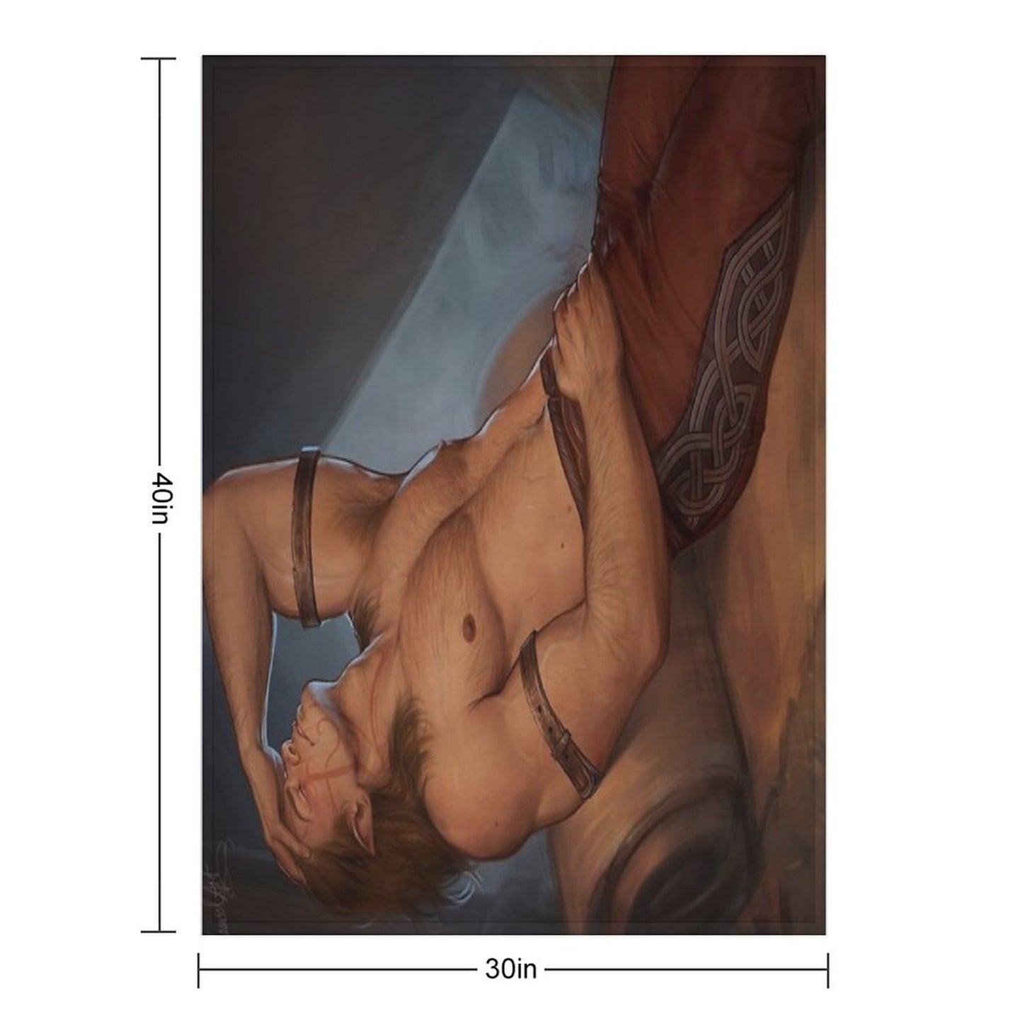 The Archdruid in His Tent Throw Blanket