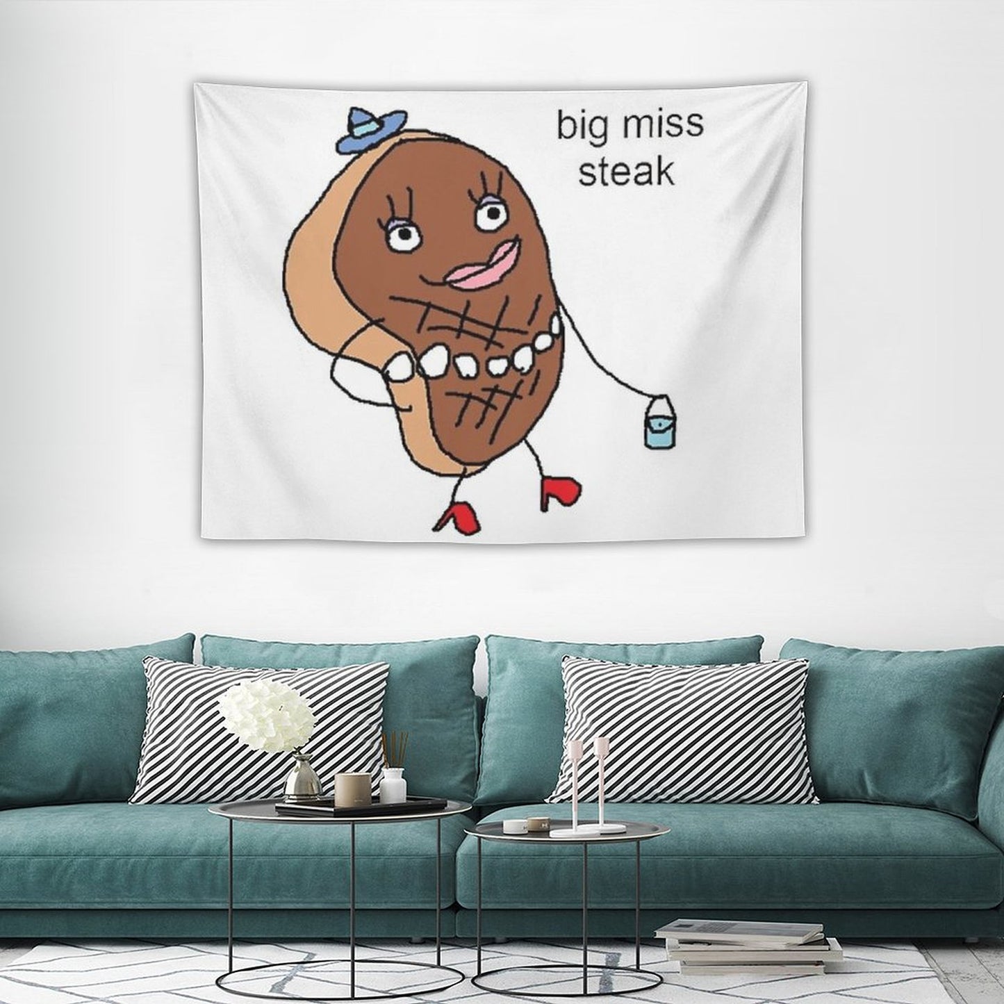 Big Miss Steak Tapestry