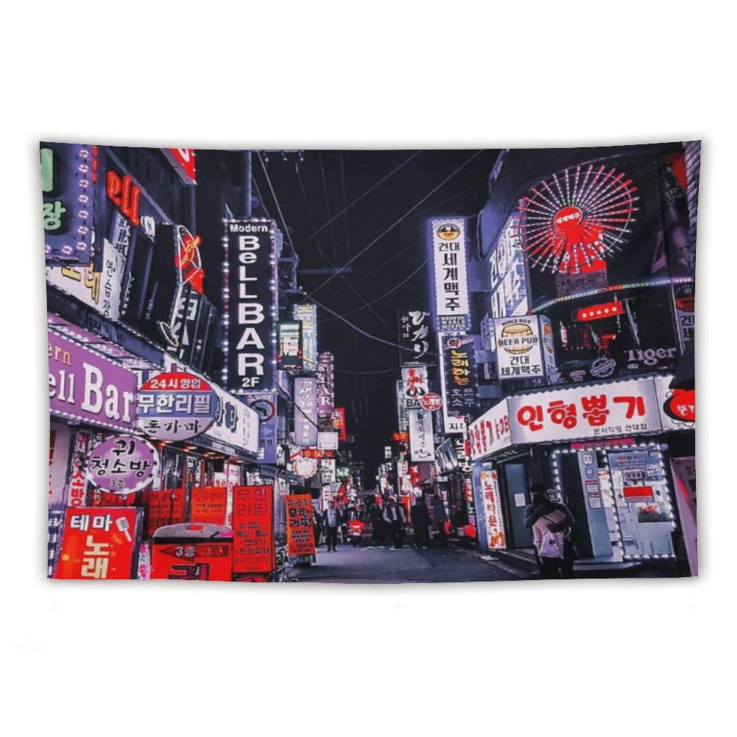 Selective Saturation Nights Tapestry