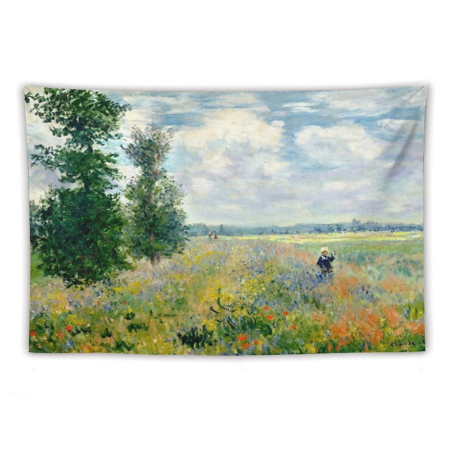 Fields of Poppies Claude Monet Tapestry