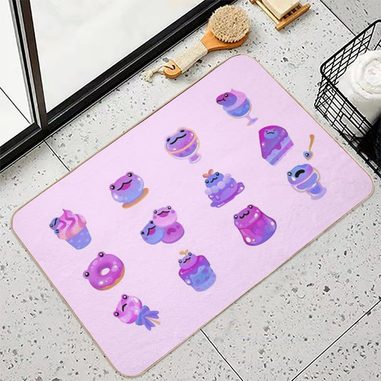 Blueberry Frog Bath Mat