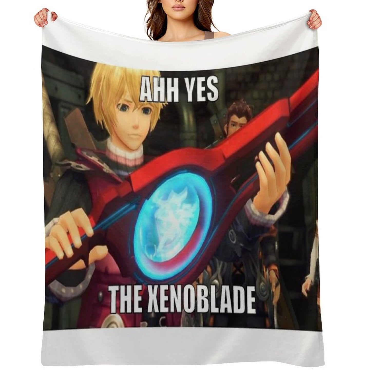 Ahh Yes, The Xenoblade Throw Blanket