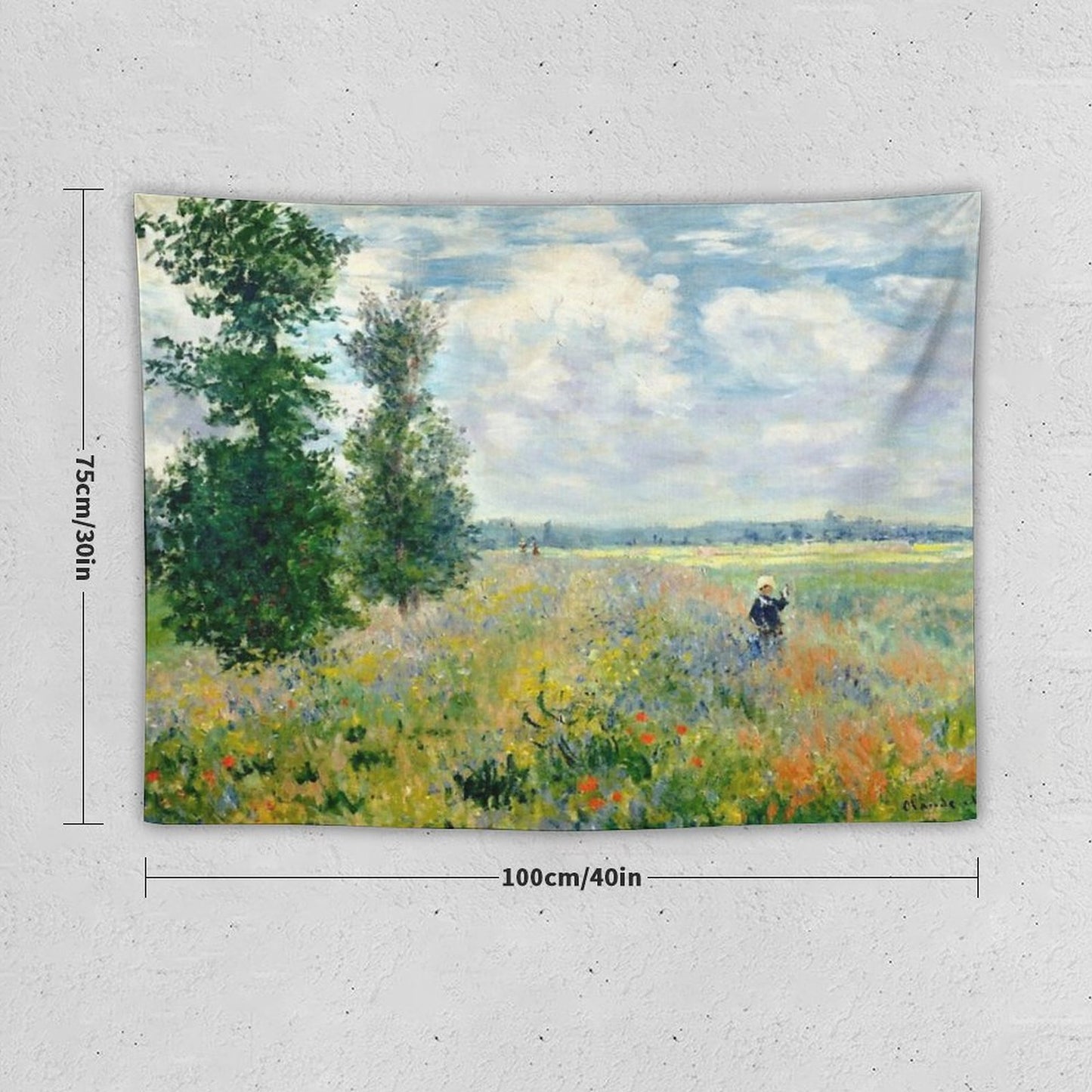 Fields of Poppies Claude Monet Tapestry