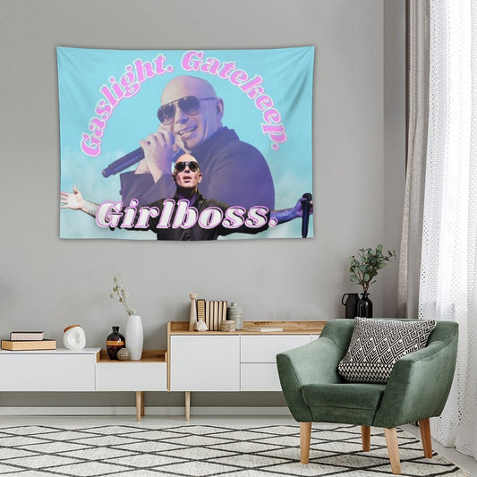 Mr Worldwide Says to Girlboss Tapestry