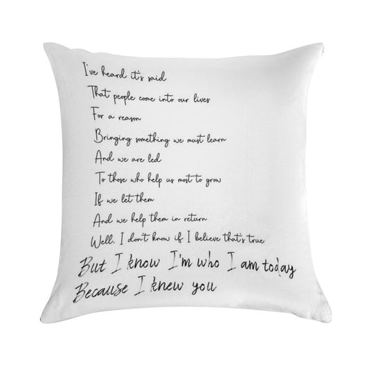 For Good - Wicked The Broadway Musical Soft Decorative Cover Throw Pillow