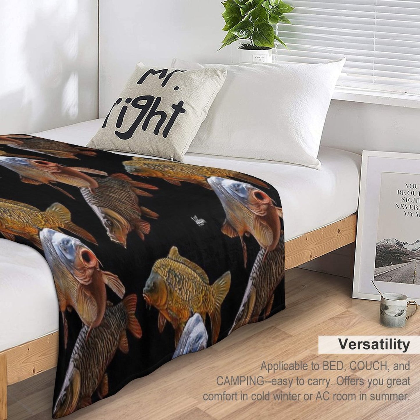 Carp Gang 1 Throw Blanket