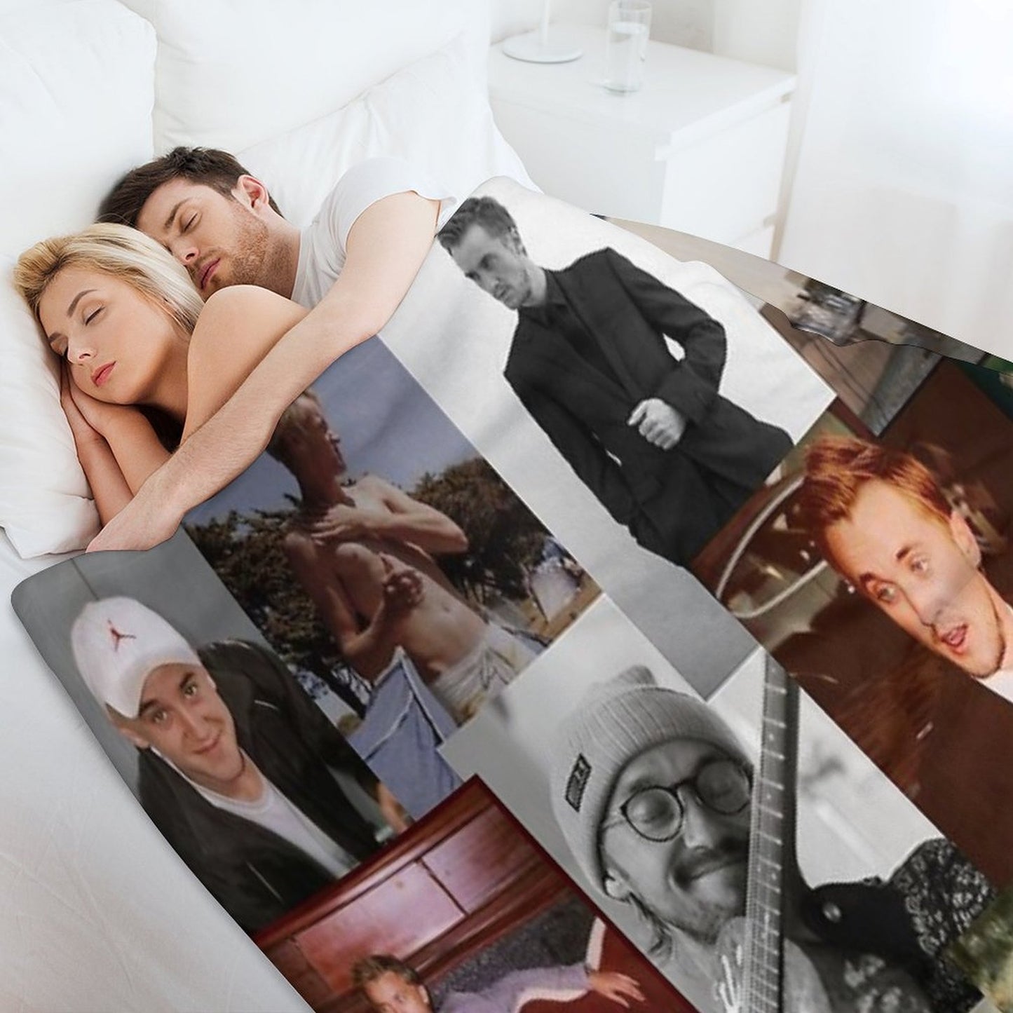 Tom Felton Collage Throw Blanket