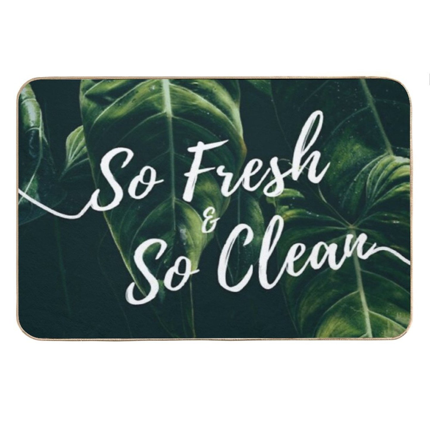 So Fresh & So Clean Tropical Banana Leaves Bath Mat