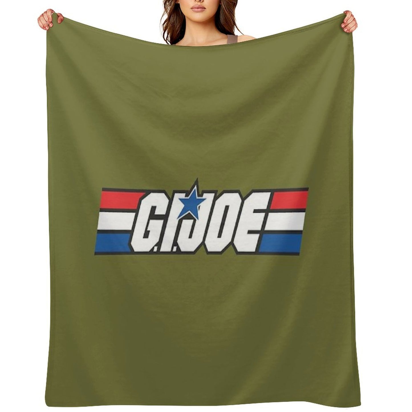 Gi Joe Logo Artwork Throw Blanket
